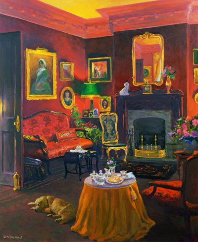 Rotes Zimmer (viktorianischer Stil) von William Ireland